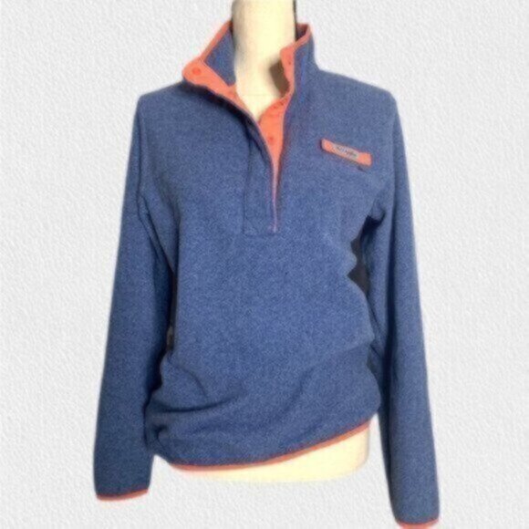 Columbia Blue & Pink Pullover Performance Fleece Jacket - Picture 2 of 12